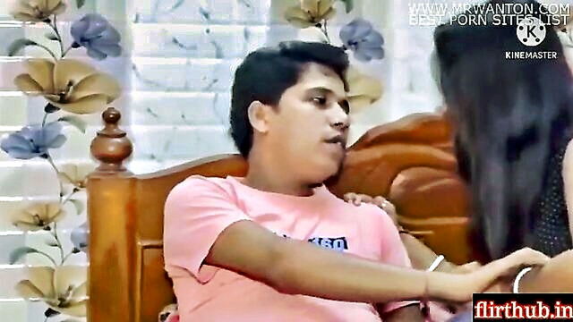 big dick, indian, blowjob - hot and sexy indian housewife giving massage to her lover