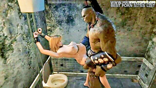 parody video of doa5 characters engaged in rough anal with 3d monsters : Mudmanboots