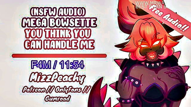 handjob, blowjob, big tits - join bowsette in her sensual masturbation and bdsm session on august 29th 2021 with hd video