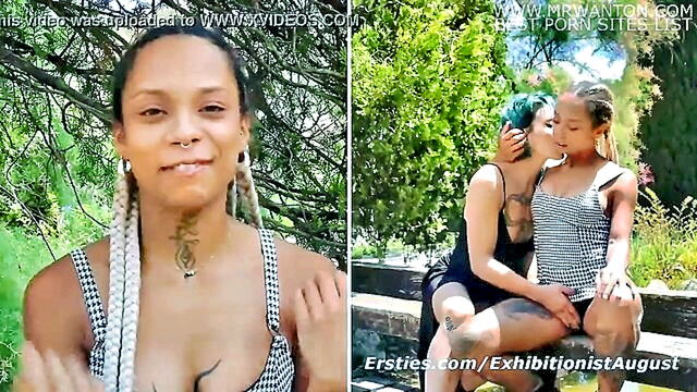 tramadol using exhibitionists freya and ice tattoo indulge in outdoor lesbian pleasure : Ersties