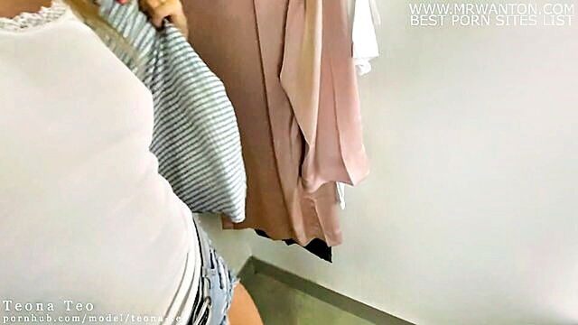 Teona Teo - young 18 year old teona teos wild encounter in a busy changing room