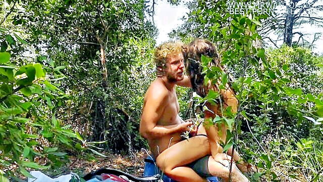 romantic, hot, 18 year old - young lovers enjoy romantic interlude on mamma mia island