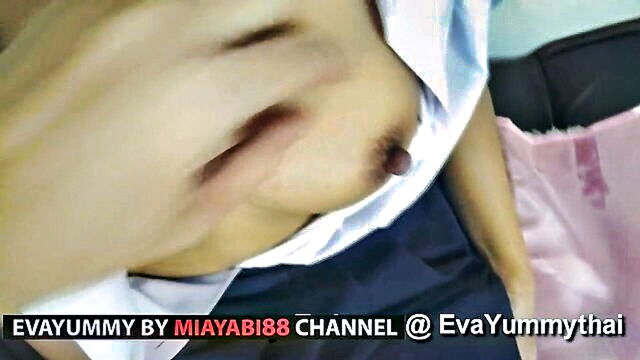 Miayabi88 - brunette wife of a thai student gets fucked on the feet and in the ass before a hot cumshot on her skirt Miayabi88