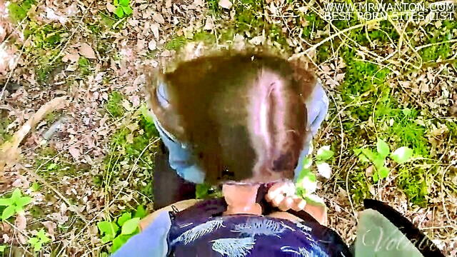 big butt, tattoo, outdoor - a chance encounter in the woods leads to a steamy outdoor romp with a tattooed milf