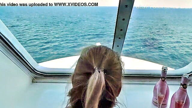 doggystyle, orgasm, swedish - speedy doggy style action on a cruise with a swedish milf