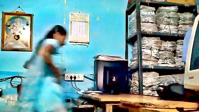 marathi mature woman performs a softcore solo performance in the office : XES