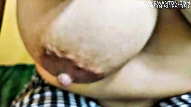 big tits, fetish, boobs - busty indian housewife indulges in breast play fetish high definition video