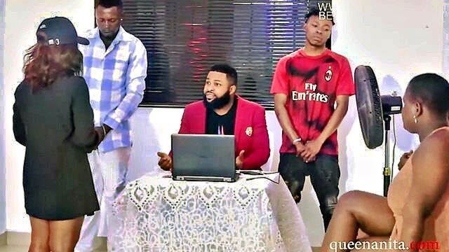 Krissyjoh - 18 year old nigerian girl auditions for queen anitas empire1 and performs amazing oral skills Queen Anita