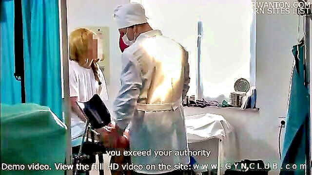 bdsm doctor performs an intense gynecological examination on a submissive patient : Gynman