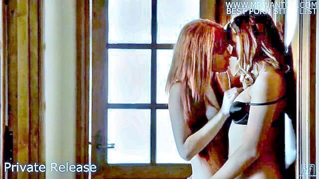 Elle Alexandra - sapphic encounters black and redheaded vintage lesbians