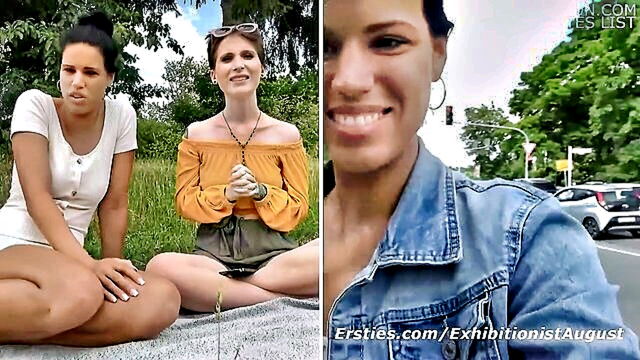 Lia, Cataleya - lia and cataleya visits the park for some passionate outdoor lesbian fun Ersties