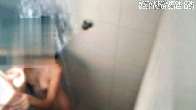 amateur, amateur blowjob, teen - intense shower session between a teen and an amateur couple featuring stunning breasts and a flawless derriere