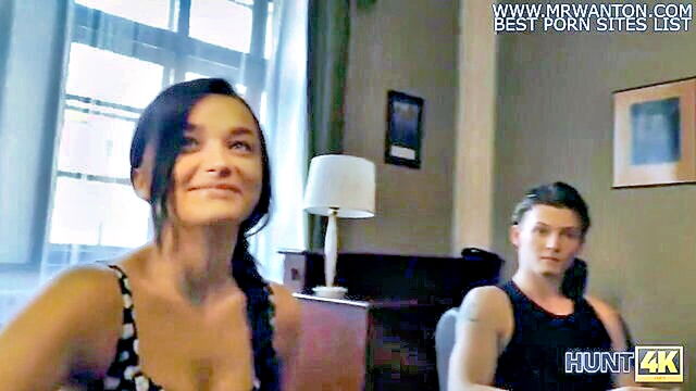 cuckold couple gets kinky with a surprise interracial encounter : Hunt 4K