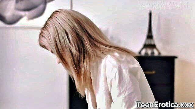 Herda Wisky - alabaster haired teenage massage therapist herda indulges in self pleasure while tending to her clients needs engaging in oral and vaginal stimulation Teen Erotica