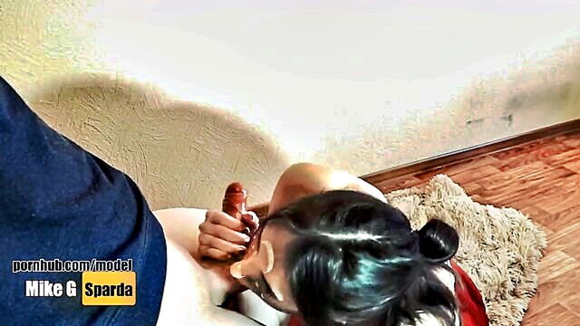 MikeGSparda - caronovirus russian teen gives a hot blowjob while staying home