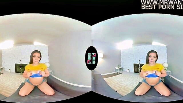 Kimber Woods - kimber woods teasing and solo play in 180° virtual reality VRHush