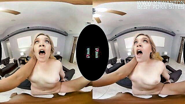 Katie Kush - blonde bombshell katie kush rides her new neighbor in hd 180° vr VRHush