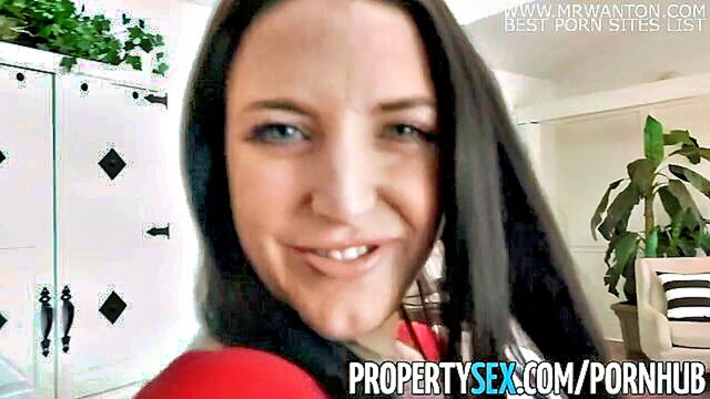 Angela White - a busty tenant with an addiction to sex fulfills her fantasies with her landlord starring in a popular hd porn video with big natural tits Property Sex