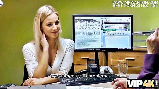 naughty nathaly enjoys a steamy casting session with a blonde loan agent featuring hardcore doggy style action in hd : VIP 4K