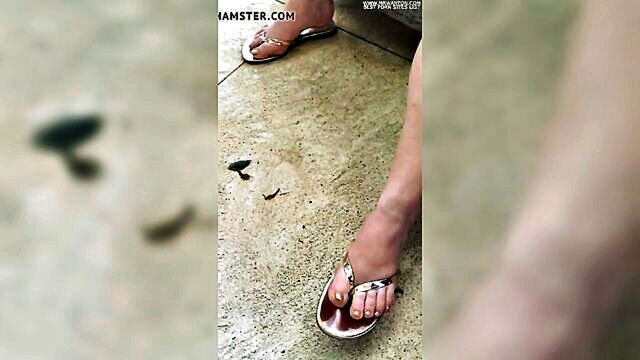 featuring an amateur european bbw with stunning feet in heels and thong : tapping