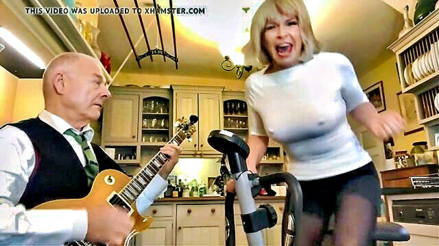 big tits, british, babe - british blonde milf sings a softcore song about her big tits and sensual experiences