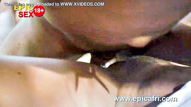 african american slave gets double penetrated by a farmer and a hunter in an outdoor setting : Epicafri