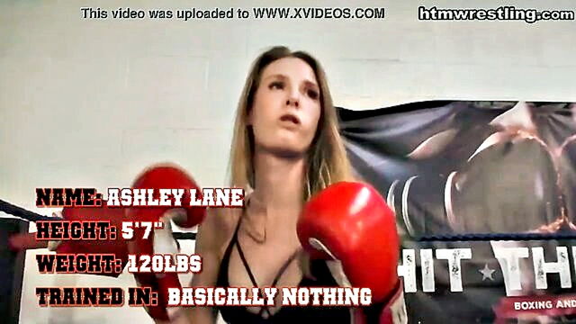 Ashley Lane, Lane - mixed martial arts ryona and ashley lane engage in boxers fetish dominated wrestling HTM Wrestling