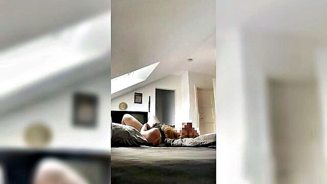 big tits, german, amateur - a german amateurs wife caught masturbating in the nude before work with homemade orgy