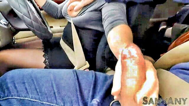 xsanyany - extreme risky handjob car xxxbp