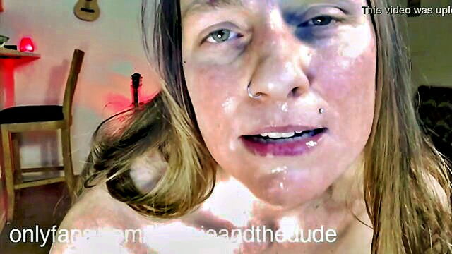 slut, sexy, milf - Gagging Self Spitting Face Snot Cum Swap XXXBP