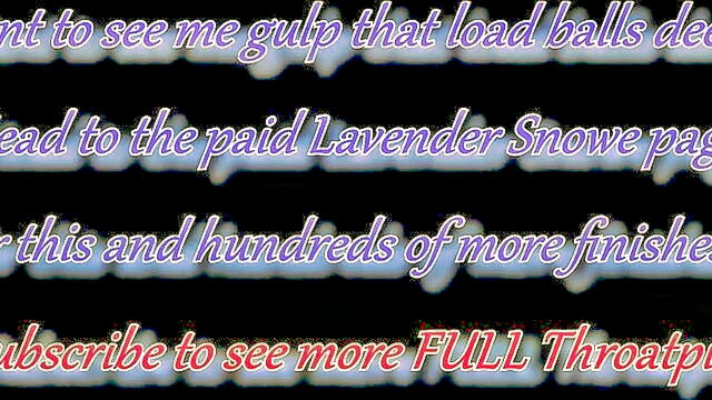 Lavender Snowe - Scottish College Girl Deepthroat XXXBP Lavender Snowe
