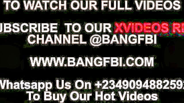 black cock and pussy in a raw naija threesome : Bangfbi