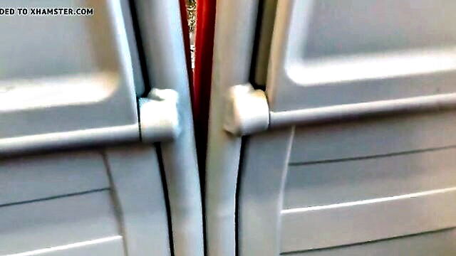 italian, amateur, flashing - voyeuristic pleasure on a public italian train