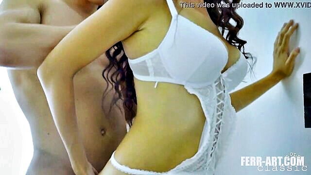 a stunning tall brunette receives anal penetration from a muscular partner in a romantic encounter that includes lingerie sensual doggystyle and an unforgettable orgasm : Fr Studio