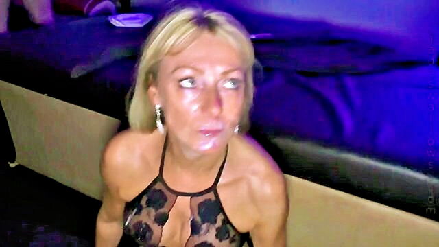 british, blowjob, bukkake - british afuk lady shows off her oral skills in a wild video