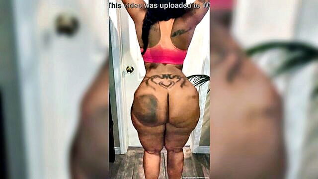 ebony, milf, black - ebony milf with big booty twerks solo in steamy video