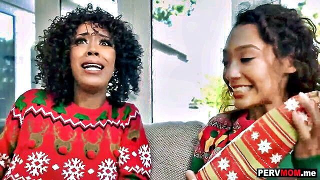 Misty Stone - misty stone and sarah laces steamy threesome on christmas