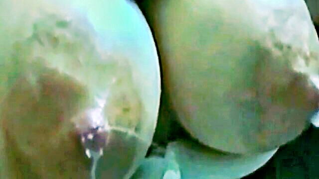 amateur, big natural tits, german - housewife with big natural tits gives a sensual blowjob