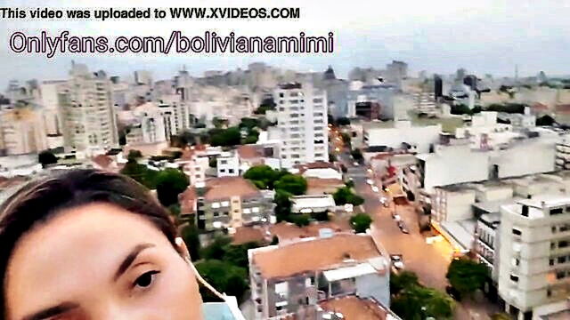bolivianamimis tantalizing solo show with cum shot outside : Onlyfans