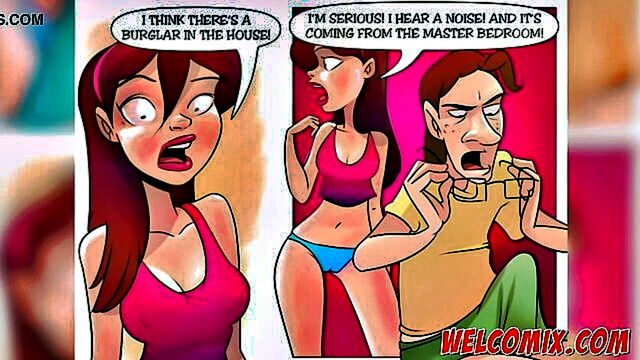 behind the door surveillance   a mischievous home story with anime and hentai elements : Welcomix