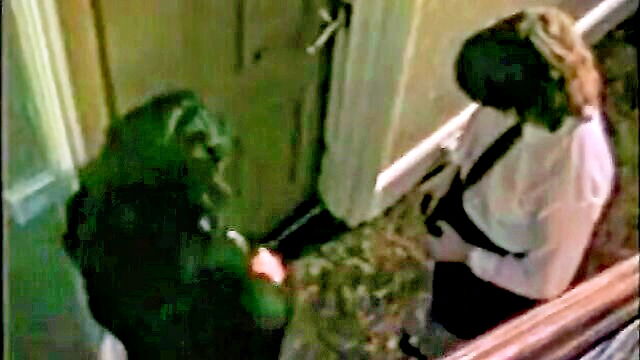 bikini, nylon, lingerie - old school teacher punishes student in satiny lingerie