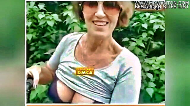 lucery the sultry granny tantalizes in the woods and at home with her revealing lingerie and exposed nipples : Pawg