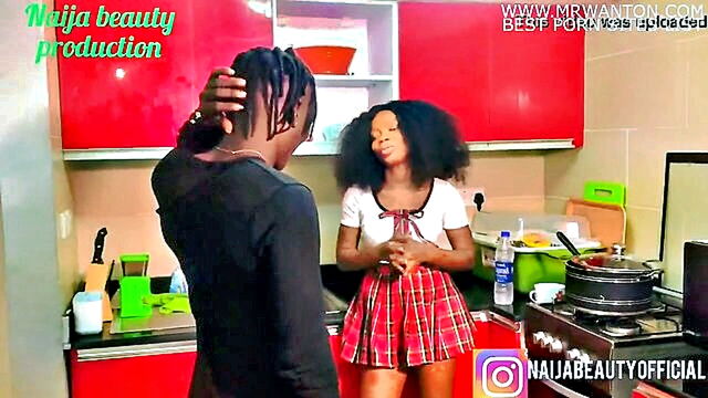pornstar, sexy, blowjob - nigerian beauty pleasures her brothers friend in the kitchen solo star sensual blowjob moisty climax intimate encounter aroused couples and amateur lovers