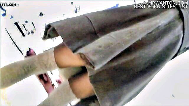 exciting spy and voyeur moments with a tantalizing german model in pantyhose and tight nylon body