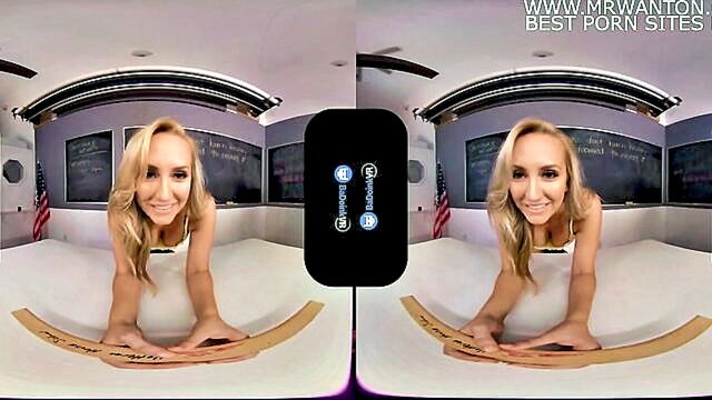 Brett Rossi - fatherly figure fulfilling blond teachers craving for large manhood in pov Badoinkvr