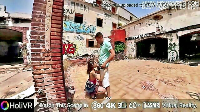 experience the thrill of public outdoor sex with real teen in immersive vr : Holi VR