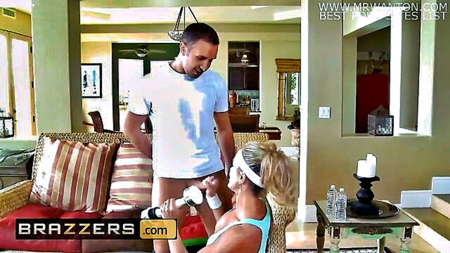 Brandi Love, Keiran Lee - brandi love and keiran lee in steamy sports themed milf action Big Tits In Sports