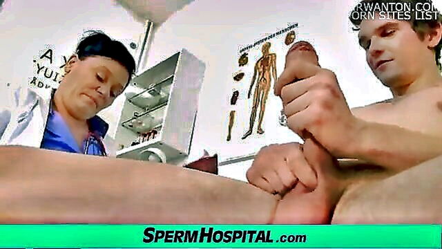 a plump uniform wearing mother seeks medical attention from a well endowed doctor in this steamy video : Sperm Hospital