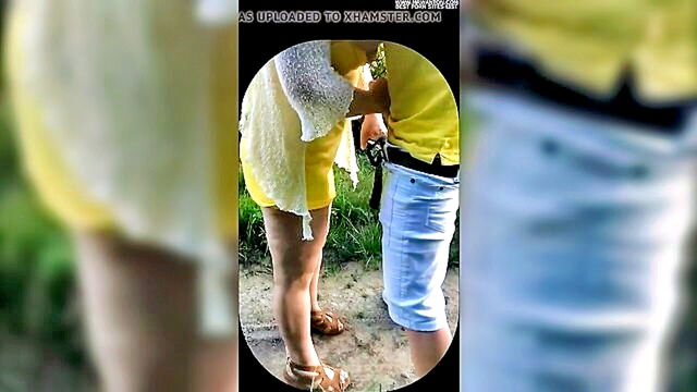 Chantal - chantal encounters a voyeur in the woods part 1