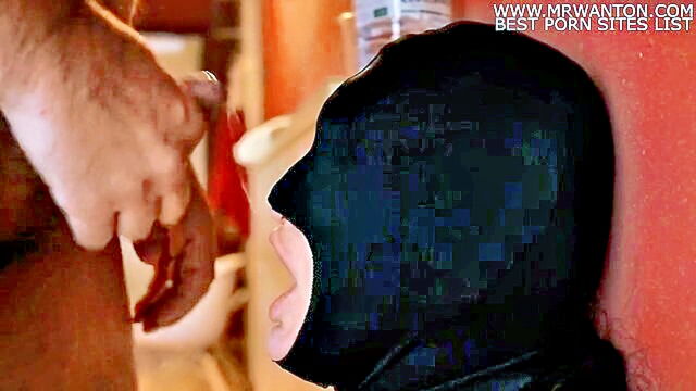 rough sex and masked bdsm with a mouth fuck and facial climax : XES